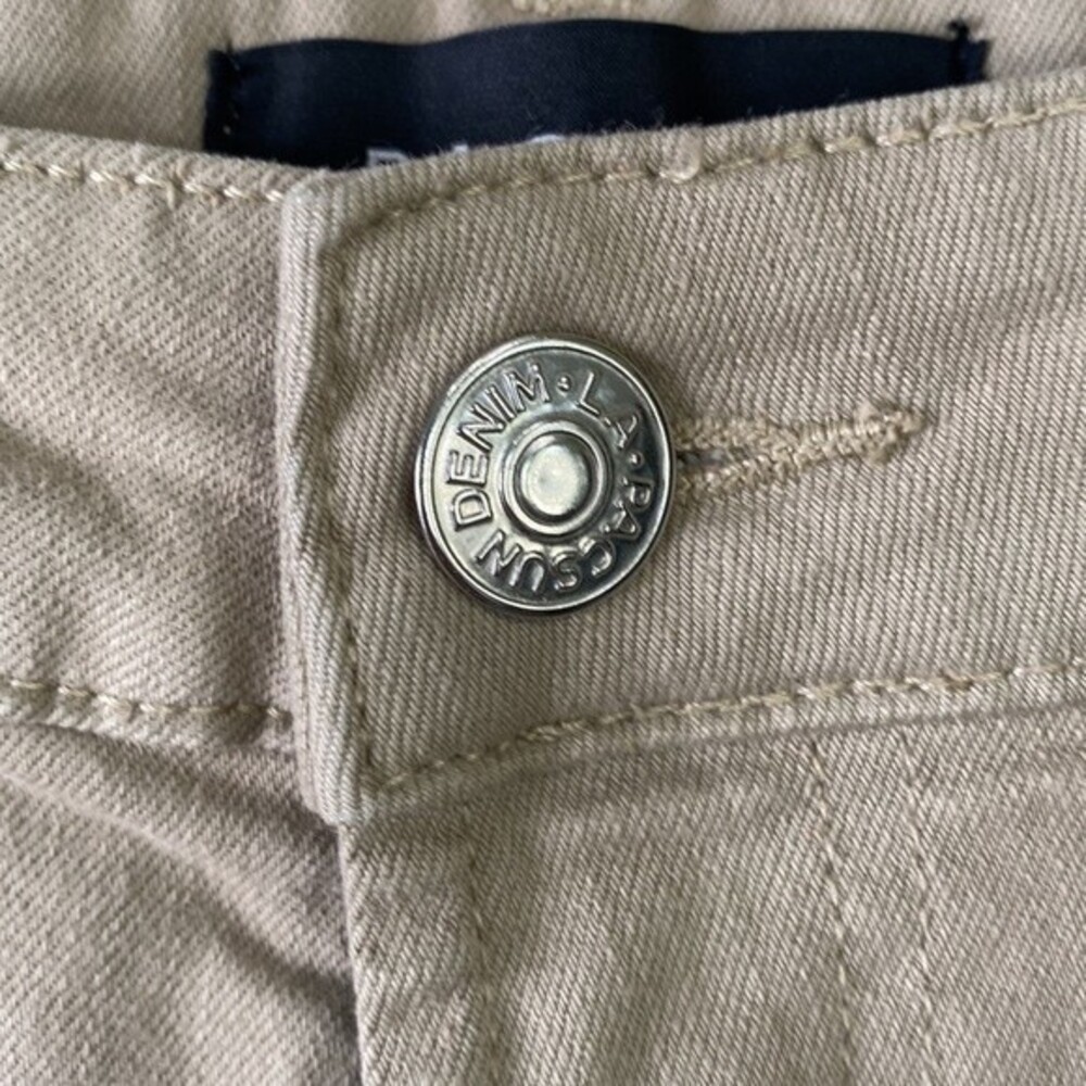 PacSun Khaki Stacked Skinny Jean Active 4-Way Stretch 5 Pocket Design Button Zip - Picture 5 of 16
